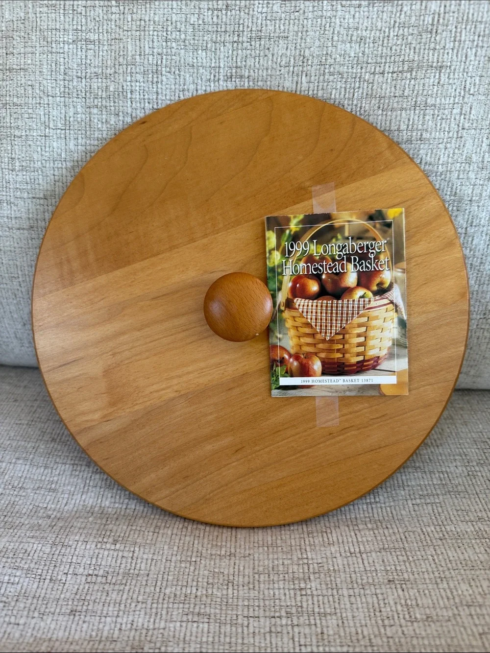 LID ONLY-Longaberger 1999 Homestead Basket